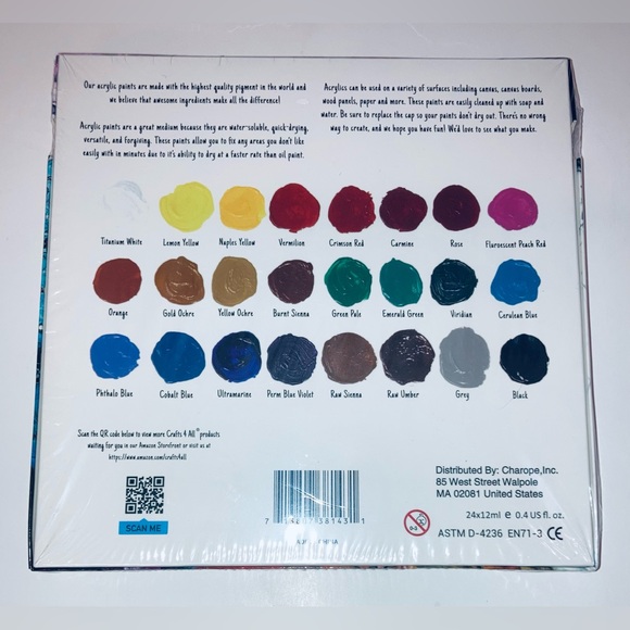 Crafts 4 All Acrylic Paint Set - NEW! - Picture 2 of 2